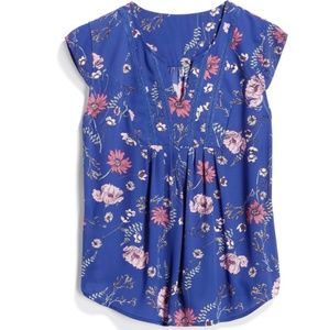 Susy cap sleeve blouse